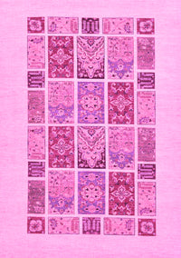 Abstract Pink Modern Rug, abs48pnk