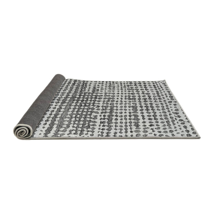 Sideview of Solid Gray Modern Rug, abs4900gry