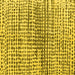 Square Machine Washable Solid Yellow Modern Rug, wshabs4900yw