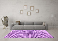 Machine Washable Solid Purple Modern Rug, wshabs4900pur