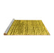 Sideview of Machine Washable Solid Yellow Modern Rug, wshabs4900yw