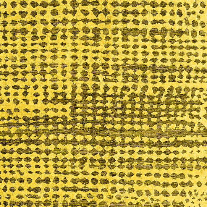 Machine Washable Solid Yellow Modern Rug, wshabs4900yw