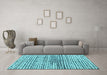 Machine Washable Solid Light Blue Modern Rug in a Living Room, wshabs4900lblu