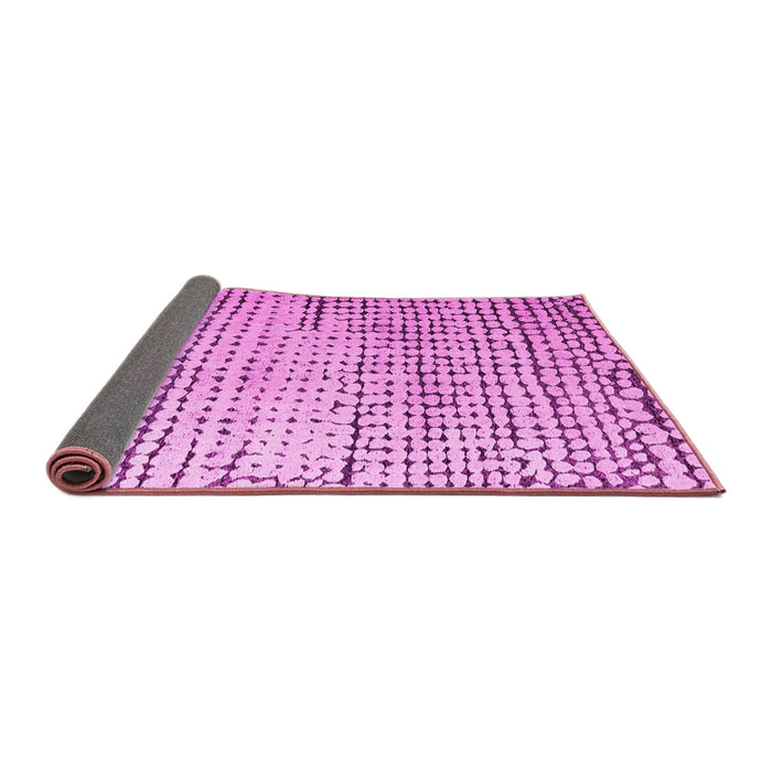 Sideview of Solid Pink Modern Rug, abs4901pnk