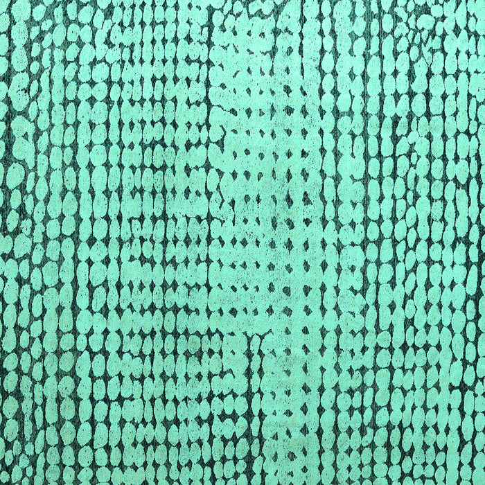 Square Machine Washable Solid Turquoise Modern Area Rugs, wshabs4901turq