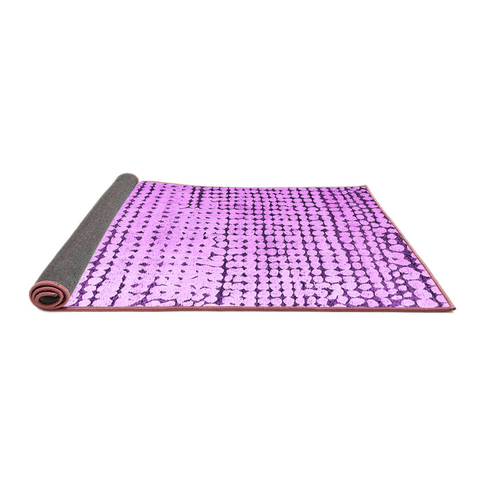Sideview of Solid Purple Modern Rug, abs4901pur