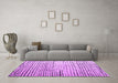 Machine Washable Solid Purple Modern Area Rugs in a Living Room, wshabs4901pur