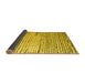 Sideview of Solid Yellow Modern Rug, abs4901yw