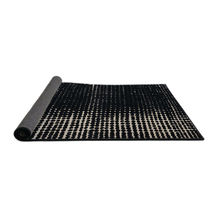 Sideview of Abstract Gray Modern Rug, abs4902