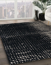 Abstract Gray Modern Rug, abs4902