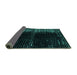 Sideview of Abstract Turquoise Modern Rug, abs4902turq