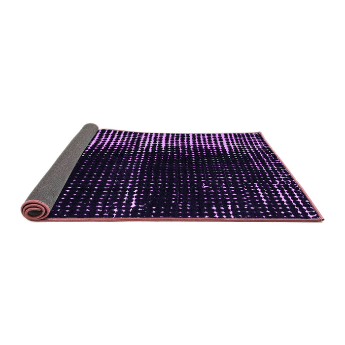 Sideview of Abstract Purple Modern Rug, abs4902pur