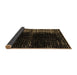 Sideview of Abstract Brown Modern Rug, abs4902brn