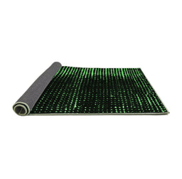 Sideview of Abstract Emerald Green Modern Rug, abs4902emgrn