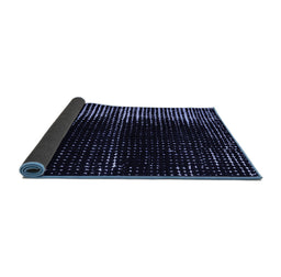 Sideview of Abstract Blue Modern Rug, abs4902blu