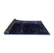 Sideview of Abstract Blue Modern Rug, abs4902blu