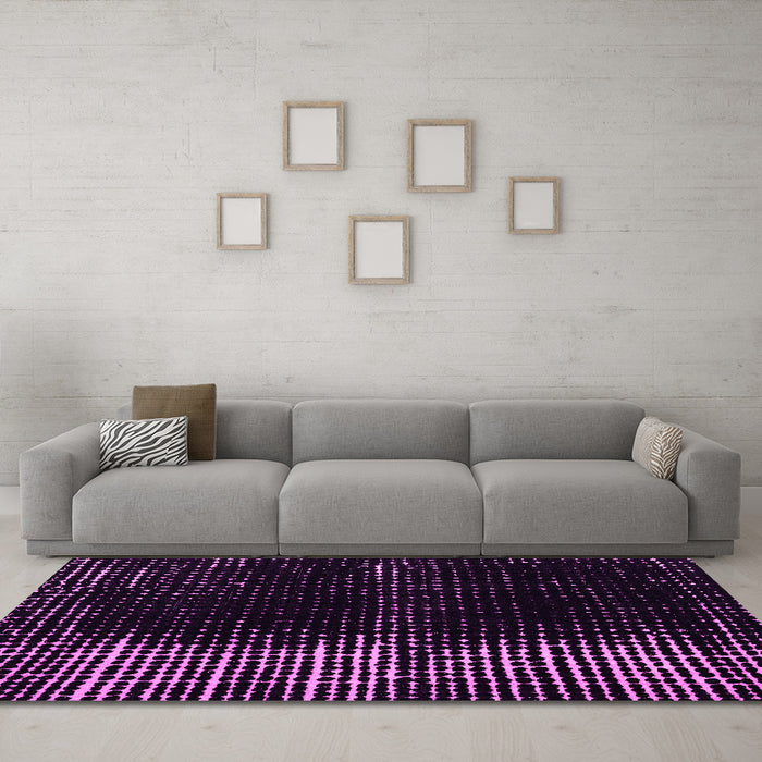 Machine Washable Abstract Pink Modern Rug in a Living Room, wshabs4902pnk