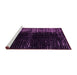 Sideview of Machine Washable Abstract Pink Modern Rug, wshabs4902pnk