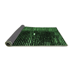 Sideview of Abstract Emerald Green Modern Rug, abs4903emgrn