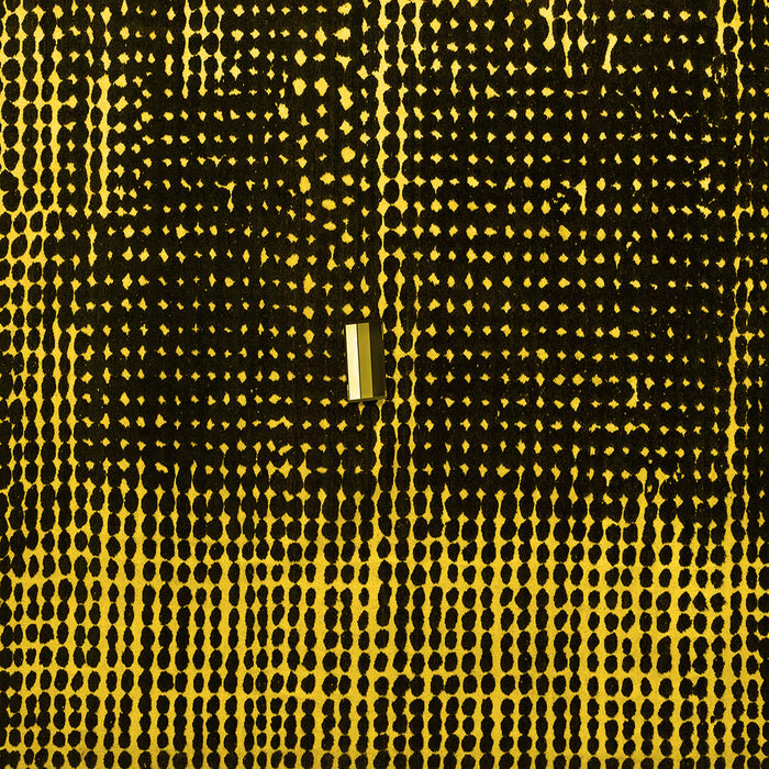 Square Machine Washable Abstract Yellow Modern Rug, wshabs4903yw