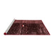 Modern Red Washable Rugs