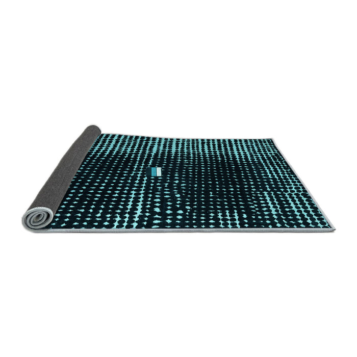 Sideview of Abstract Light Blue Modern Rug, abs4903lblu