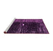 Sideview of Machine Washable Abstract Pink Modern Rug, wshabs4903pnk