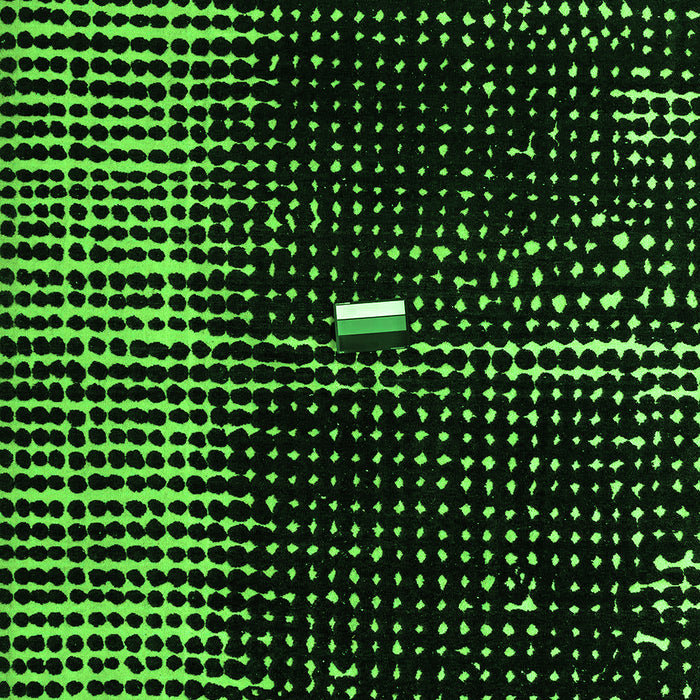 Abstract Green Modern Rug, abs4903grn