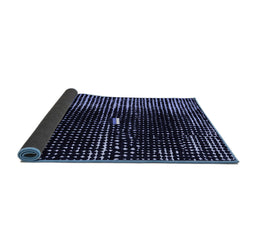 Sideview of Abstract Blue Modern Rug, abs4903blu