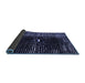 Sideview of Abstract Blue Modern Rug, abs4903blu