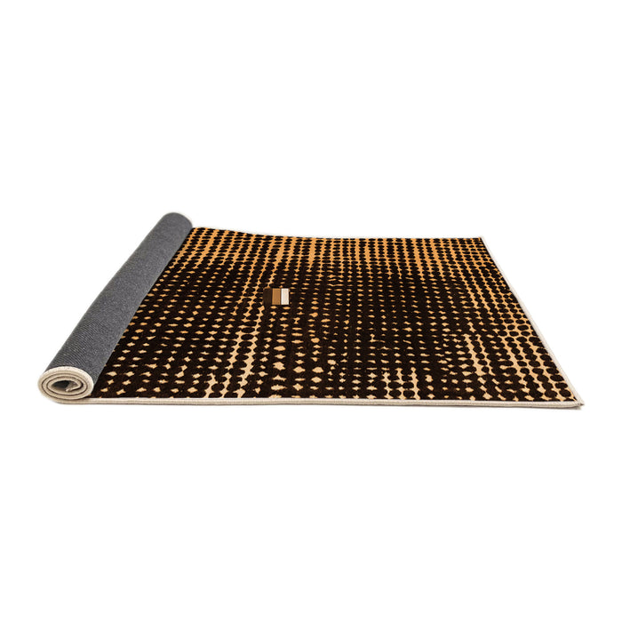 Sideview of Abstract Orange Modern Rug, abs4903org