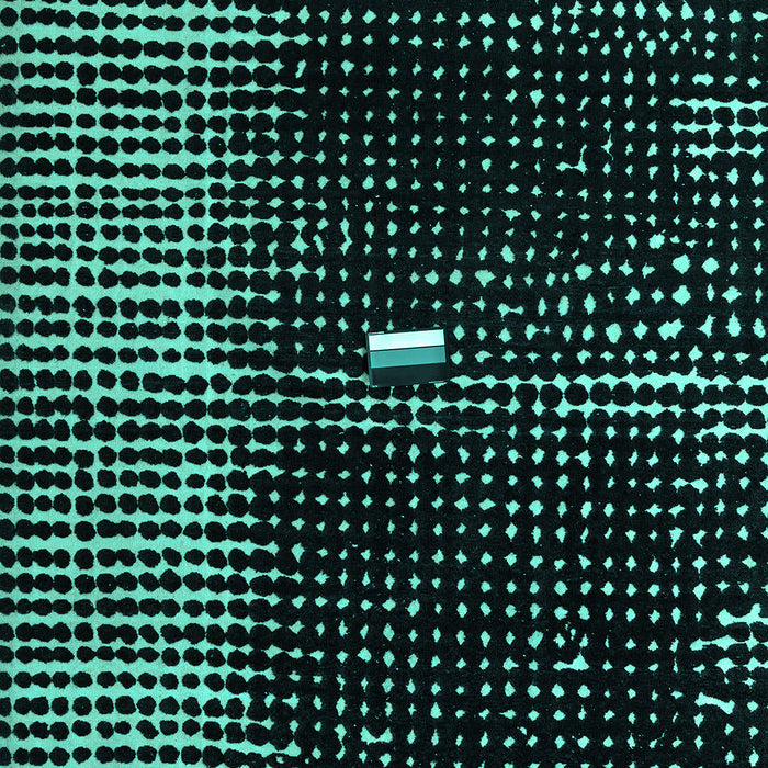 Machine Washable Abstract Turquoise Modern Area Rugs, wshabs4903turq