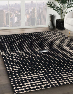 Machine Washable Abstract Sandstone Brown Rug in a Family Room, wshabs4903