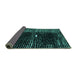 Sideview of Abstract Turquoise Modern Rug, abs4903turq