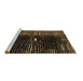 Sideview of Machine Washable Abstract Brown Modern Rug, wshabs4903brn