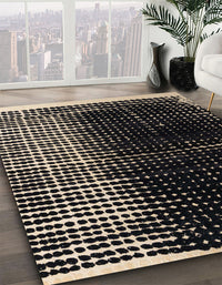 Abstract Khaki Green Modern Rug, abs4904