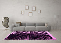 Machine Washable Abstract Pink Modern Rug, wshabs4904pnk