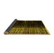 Sideview of Abstract Yellow Modern Rug, abs4904yw