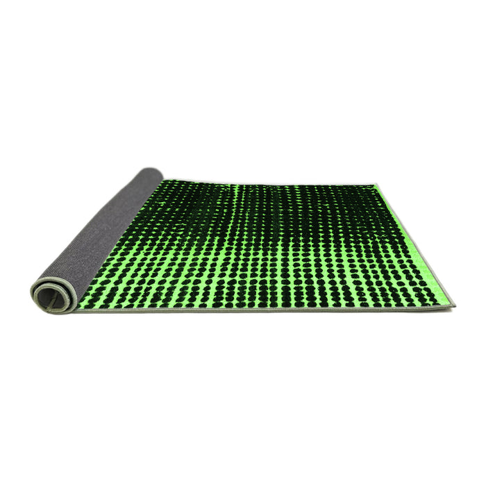 Sideview of Abstract Green Modern Rug, abs4904grn