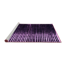 Sideview of Machine Washable Abstract Purple Modern Area Rugs, wshabs4904pur