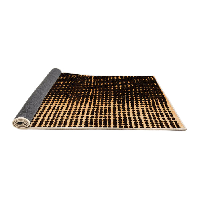 Sideview of Abstract Orange Modern Rug, abs4904org