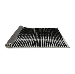 Sideview of Abstract Gray Modern Rug, abs4904gry