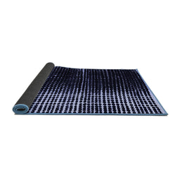 Sideview of Abstract Blue Modern Rug, abs4904blu