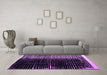 Machine Washable Abstract Purple Modern Area Rugs in a Living Room, wshabs4904pur