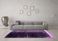 Machine Washable Abstract Purple Modern Rug, wshabs4904pur