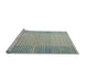 Sideview of Machine Washable Abstract Cadet Blue Green Rug, wshabs4905