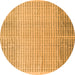 Round Abstract Orange Modern Rug, abs4905org