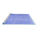 Sideview of Machine Washable Abstract Blue Modern Rug, wshabs4905blu