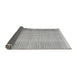 Sideview of Abstract Gray Modern Rug, abs4905gry