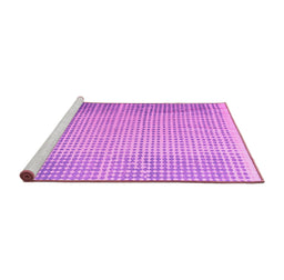 Sideview of Machine Washable Abstract Pink Modern Rug, wshabs4905pnk